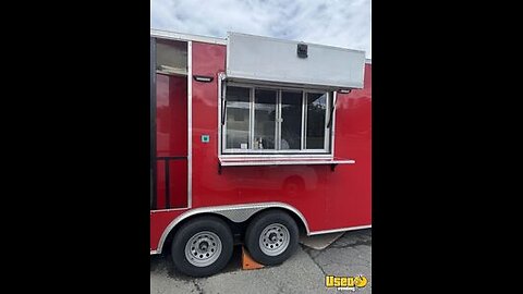 Like New - 2024 8.5' x 20' Barbecue Food Trailer with Fire Suppression System