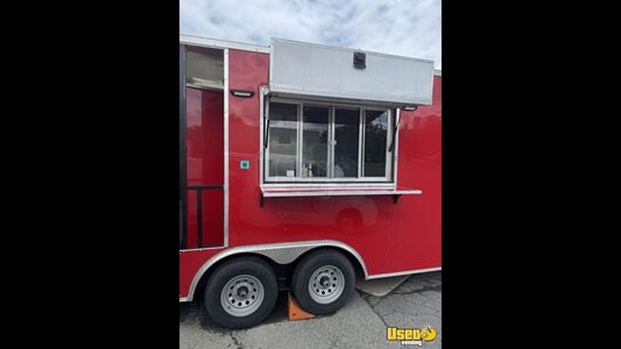 Like New - 2024 8.5' x 20' Barbecue Food Trailer with Fire Suppression System