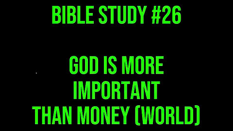Good Morning! ☀️ Bible Study #26 God Is More Important Than Money (World) 📖 #deaf #bible #asl