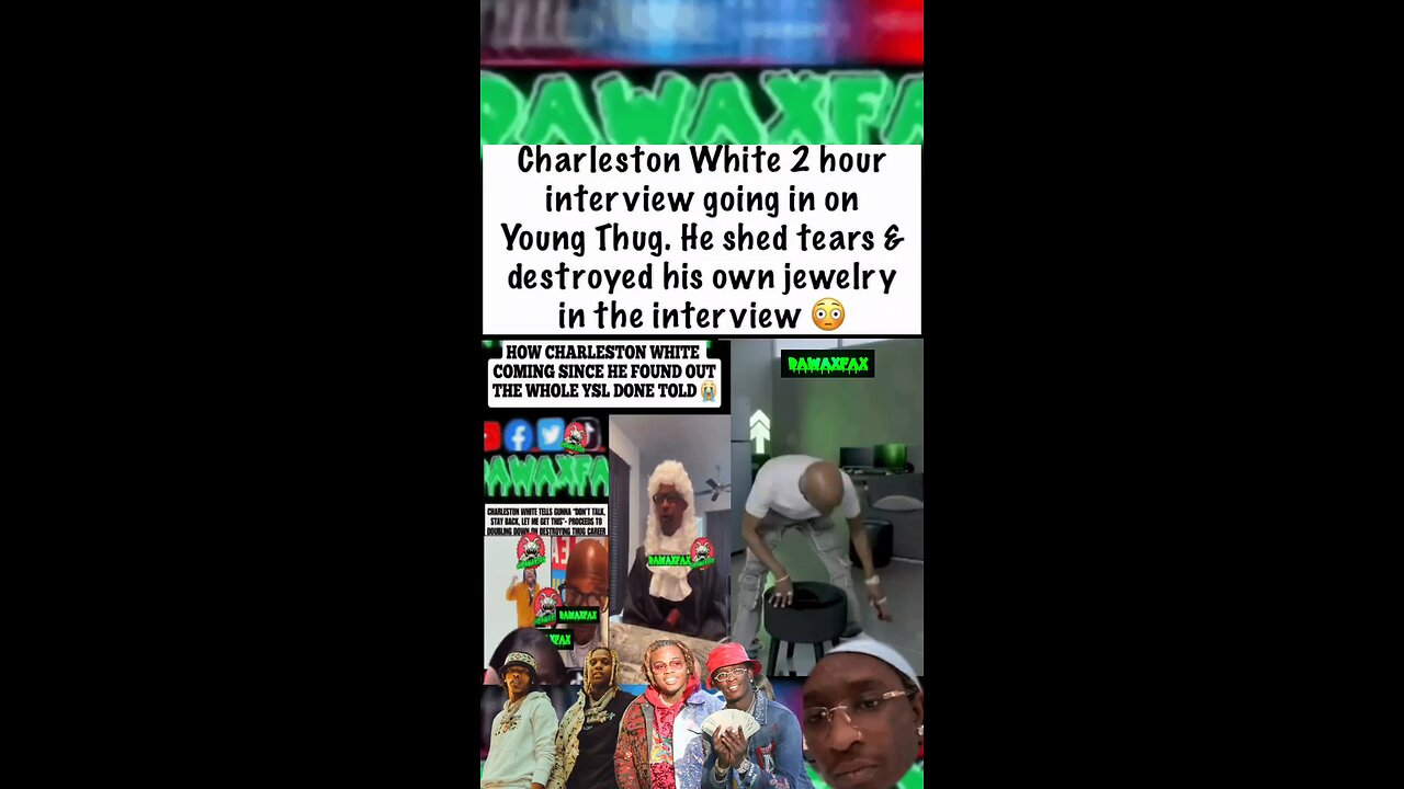 #charlestonwhite SAYS SAVE THE G&Y STUFF THE STATE CASE THIS FEDERAL RIGHT HERE LETS GET TO THE