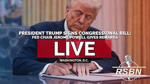 LIVE: President Trump Signs Congressional Bill; Fed Chair Jerome Powell Gives Remarks - 7/30/25