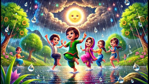 Chamakti Boondain - चमकती बूंदें | Hindi rhymes and kids song | Urdu kids poem | Nursery rhymes