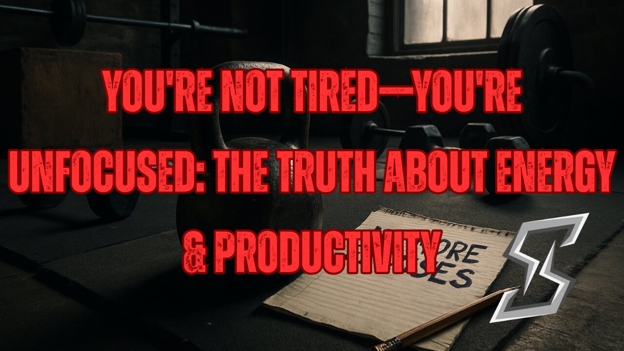 You're Not Tired—You're Unfocused: The Truth About Energy & Productivity