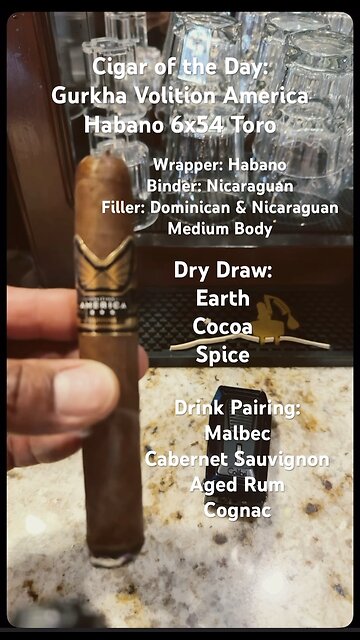 Volition America Habano (Gurkha) 6x54 Toro #Shorts #Short #CigarOfTheDay #CigarReview #BoxOpening