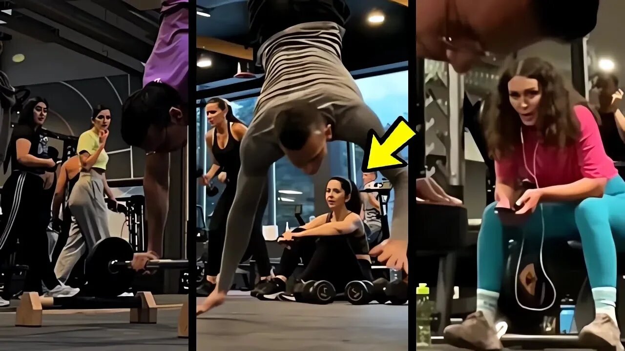 🔥Scaring People in The Gym With Calisthenics #97