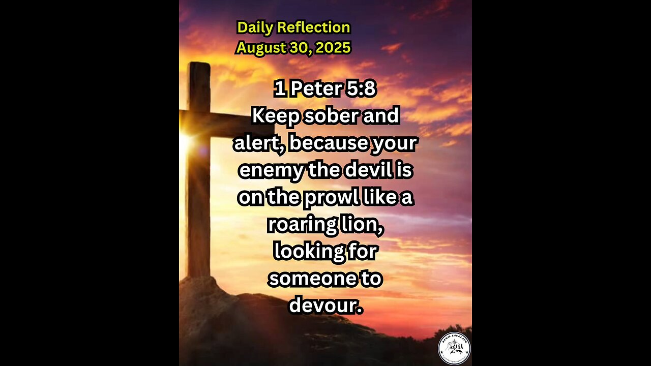 Daily Reflection August 30, 2025 #faith #bible #reflection