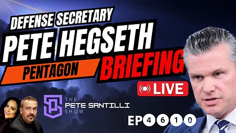 LIVE PENTAGON BRIEFING - PETE HEGSETH ON LEAKED PENTAGON INTELLIGENCE REPORT [EP4610-8AM]