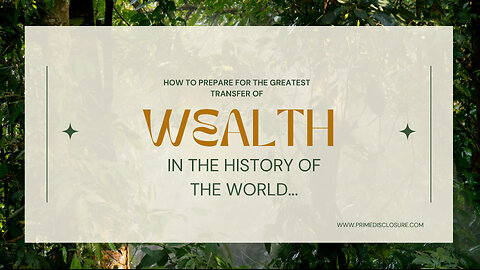 💰✨ The Greatest Transfer of Wealth in the History of the World! And How to Prepare for it!! ✨💰 🙏🕉