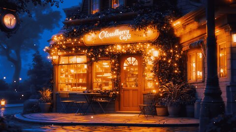 Cloudberry Café at Night | Deep House & Starry Skies for Focus & Chill