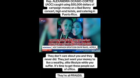 AOC caught using $50,000 campaign money on Bad Bunny concert, high-end hotels, & catering in Puerto Rico