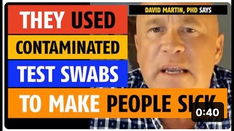 "Contaminated Test Swabs Used to Make People Sick, Claims PhD David Martin"