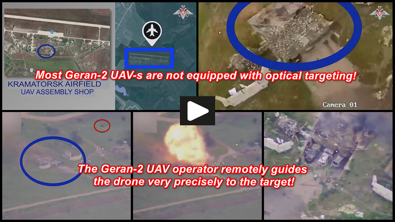 Kramatorsk Airfield: Russian Geran-2 UAV hits Ukrainian drone assembly workshop