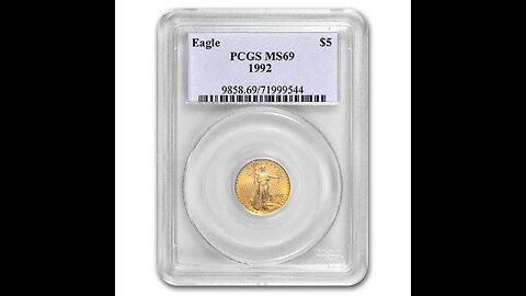 1992 PCGS MS69 1/10oz American Gold Eagle