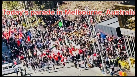 A pro-Palestinian march was held in Melbourne, Australia today