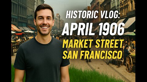 HISTORIC VLOG: APRIL 1906 MARKET STREET SAN FRANCISCO 🎥