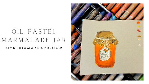 Oil Pastel Marmalade Jar