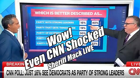 Wow! 16% Feel Dems Have Strong Leadership. Sheriff Mack LIVE. B2T Show, XXX NN, 2025
