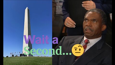 The Washinton monument and the big black helmet.