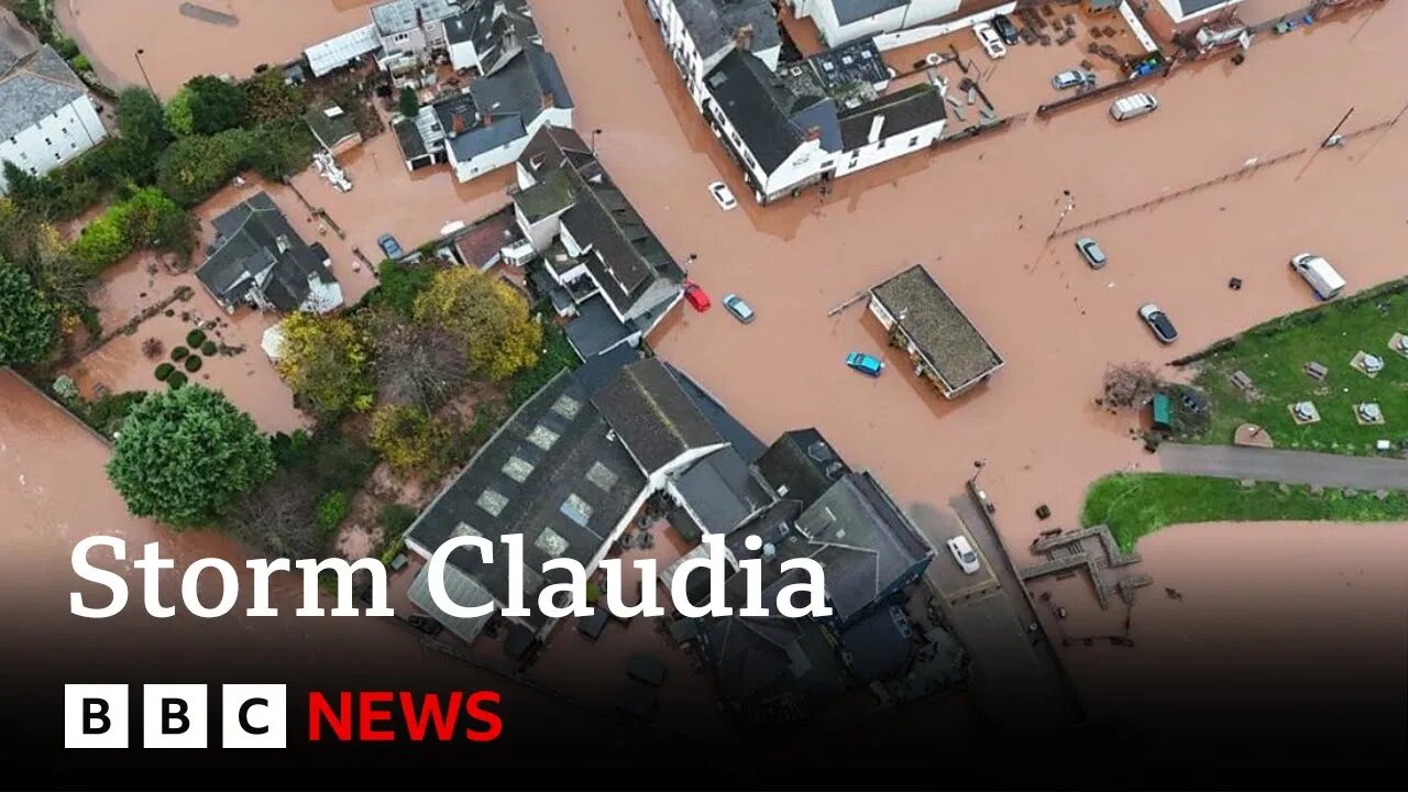 Major incident declared as Storm Claudia causes flooding and disruption | BBC News
