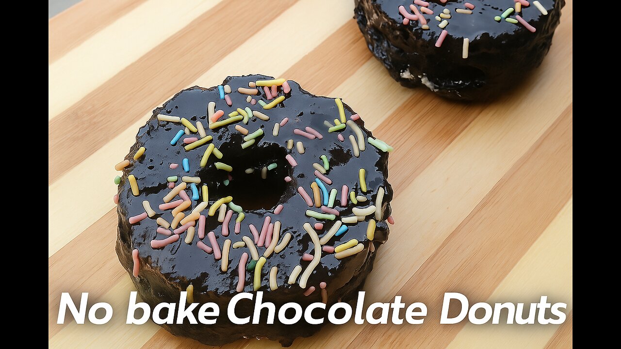 No bake Chocolate Donuts 🍩😋 #shorts in 5 minutes only🤗