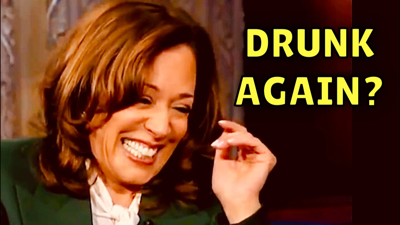 Kamala’s appearance last night on Colbert was PAINFUL - was she DRINKING again? 🍺