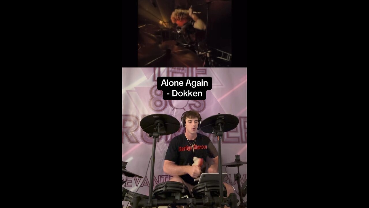 Alone Again - Dokken Drum + Vocal Cover