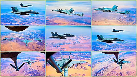 Watch Navy Super Hornets SOAR Over USCENTCOM!