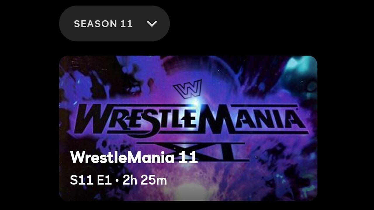 Wrestlemania 11