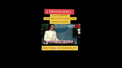 Tulsi gabbard with all the evidence on Obama's scandal