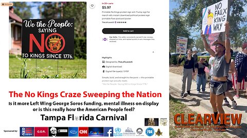NO KINGS CRAZE THATS SWEEPING THE NATION - TAMPA FLORIDA JUNE 2025