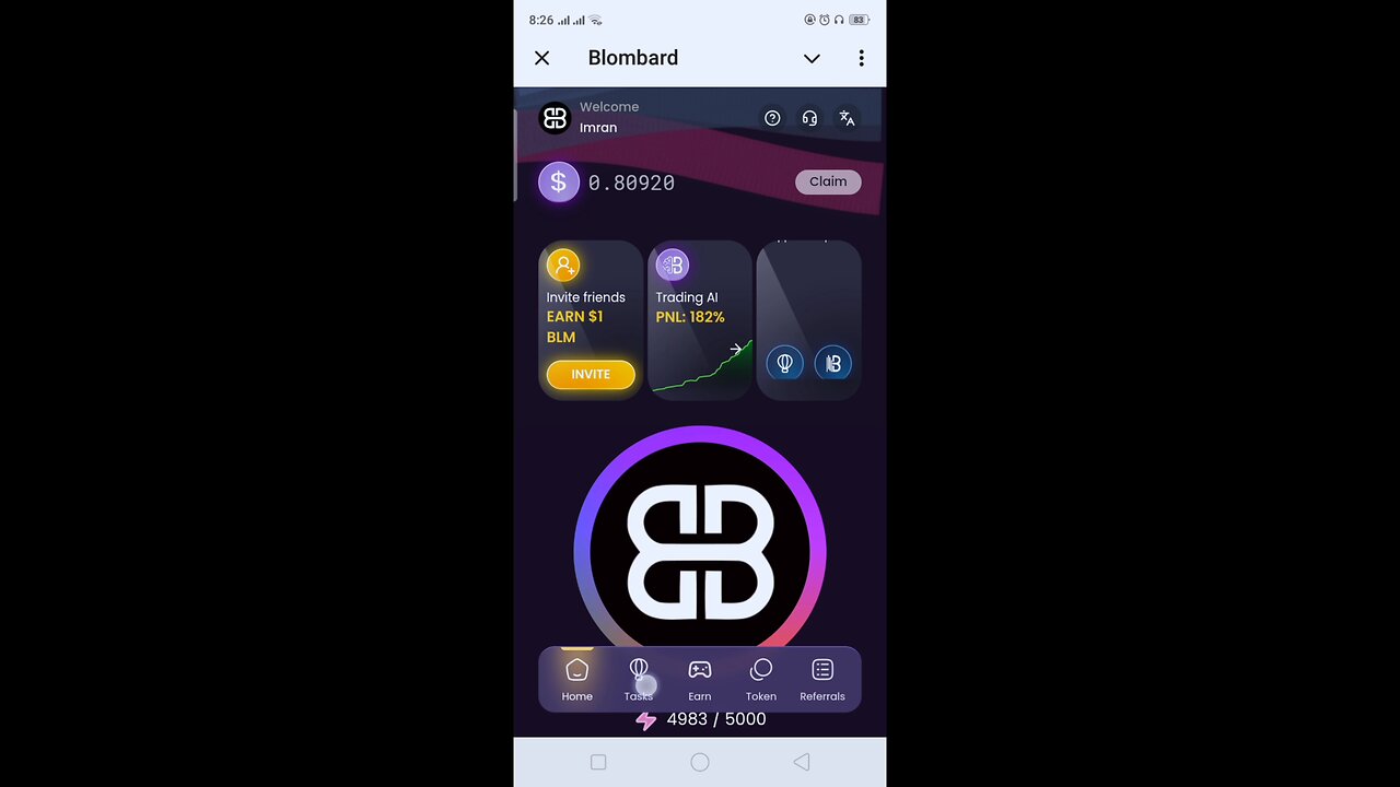 Blombard || New Free Mining Telegram Bot