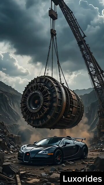 Ferrari Under the Crane #trending