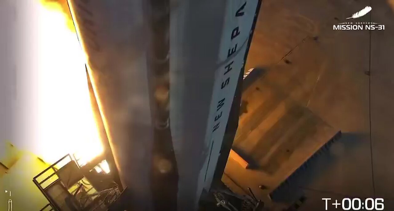 All-female crew have blasted off into space aboard Jeff Bezos' space tourism rocket, the New Shepard