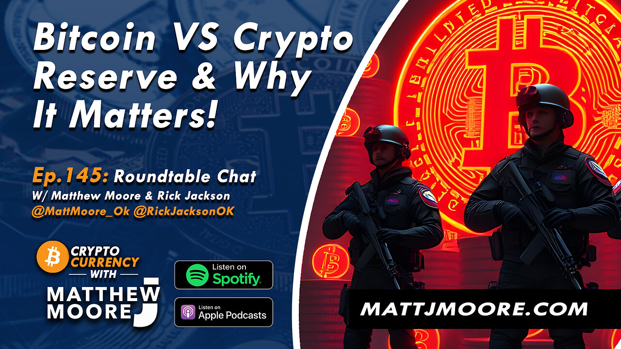 EP. 145: Bitcoin Vs Crypto Reserve & Why It Matters!