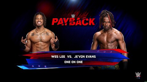 WWE 2k25 Wes Lee vs Je'Von Evans