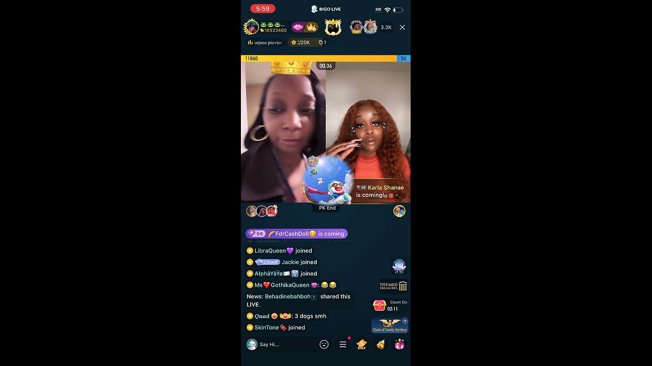 21 kicking at Maj AirBNB with the YNs 👀 while PK w/MadamLo