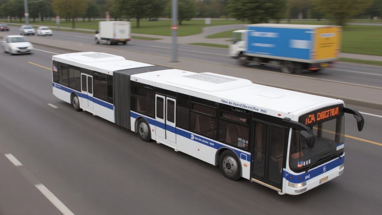 Daron Rt8563 New York City Mta Metro Articulated Electric Bus 1:43 Scale- 16 Inches Long White/Blue/