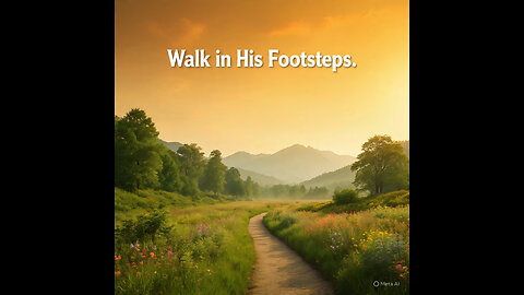 walk in the foot steps of jesus