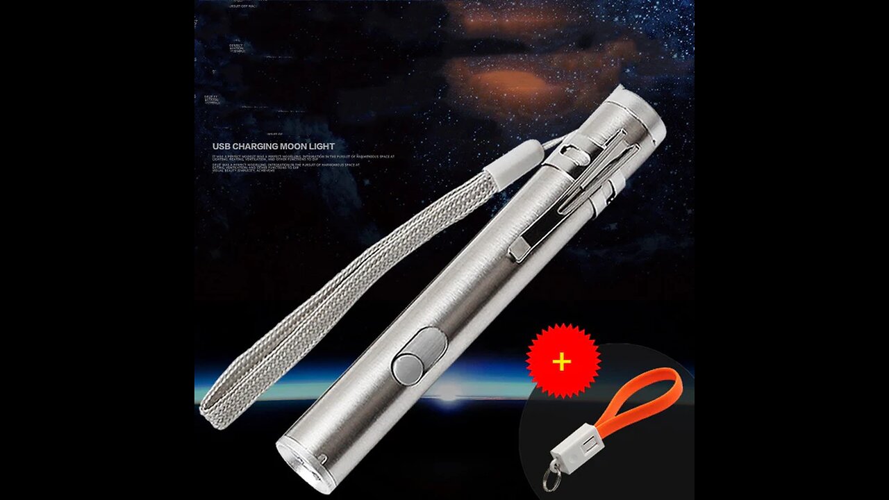 3-in-1 Rechargeable Multi-function Flashlight with Currency Detector and Infrared Laser Pointer