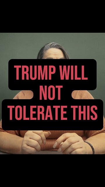 Trump Will Not Tolerate This 😳