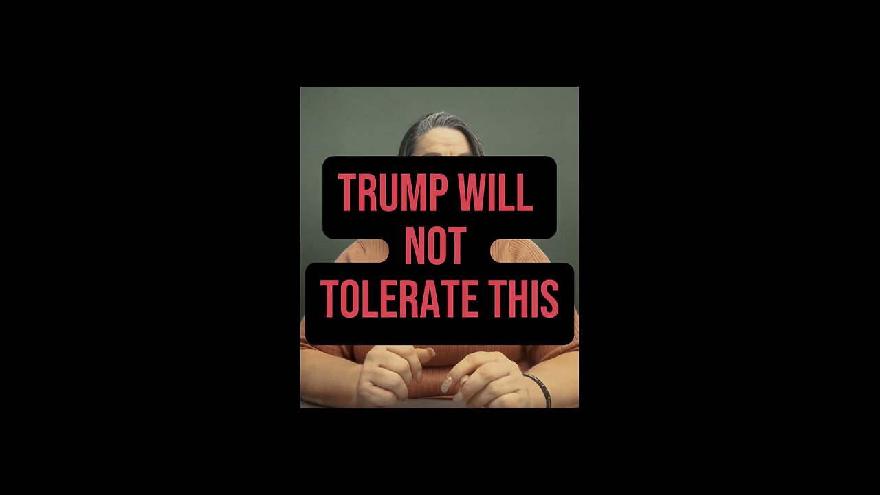 Trump Will Not Tolerate This 😳