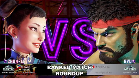 Kuya Kalbo SF6 Ranked Match Roundup. Chun Li Master Rank [Hori Fight Stick]