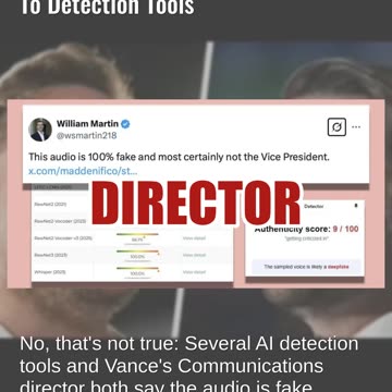 Fact Check: Leaked J.D. Vance Audio With Musk Criticism Is AI According To Detection Tools