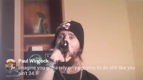 Cyraxx livestream on FB. "Attempt two performing bad karaoke and gets struck down again". 7/15/2025.