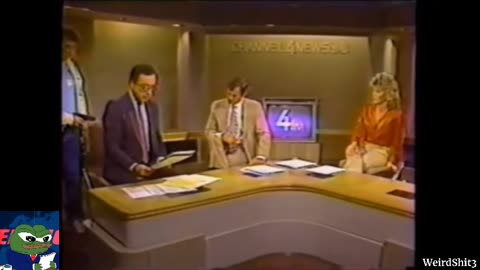 IN 1987 man held up a newscast with a toy gun insisting that reporter read a paper about aliens