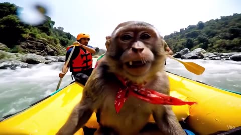 Rafting with. Monkey