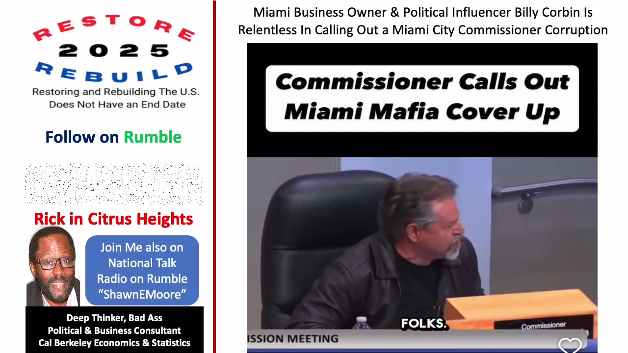 Miami City Commissioner Called Out For Corruption by Another Commission
