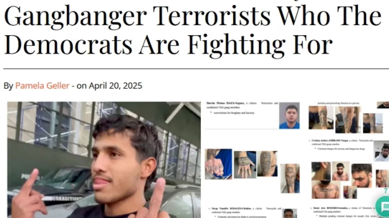 ARTICLE ONLY - LIST OF CRIMES BY GANGBANGER TERRORISTS DEMOCRATS ARE FIGHTING FOR - 6 mins.