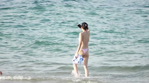 Beautiful Girls at Da Nang Beach | Stunning Summer Vibes in Vietnam!