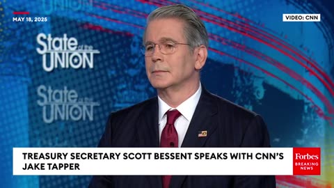 FULL: Treasury Secretary Bessent Speaks With CNN's Jake Tapper After US Loses Last Top Credit Score